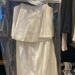 DO+BE White Strapless Dressy Dress